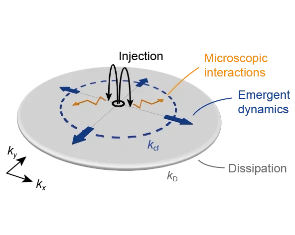 Emergence of turbulence in a 2D gas