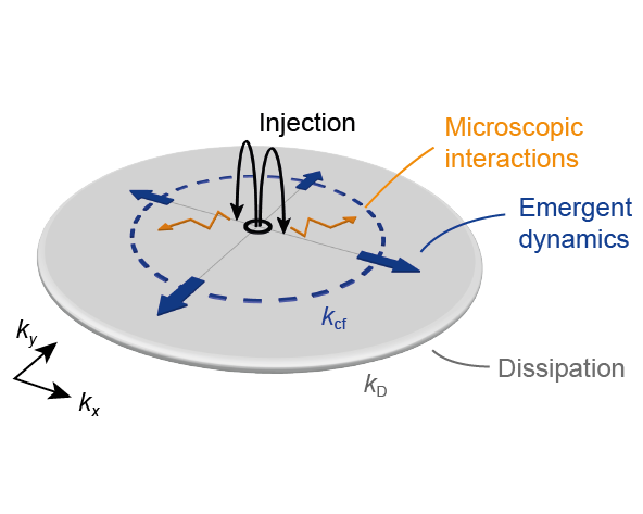 Emergence of turbulence in a 2D gas